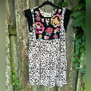 Savanna Jane Embroidered Leopard Dress – Size Small